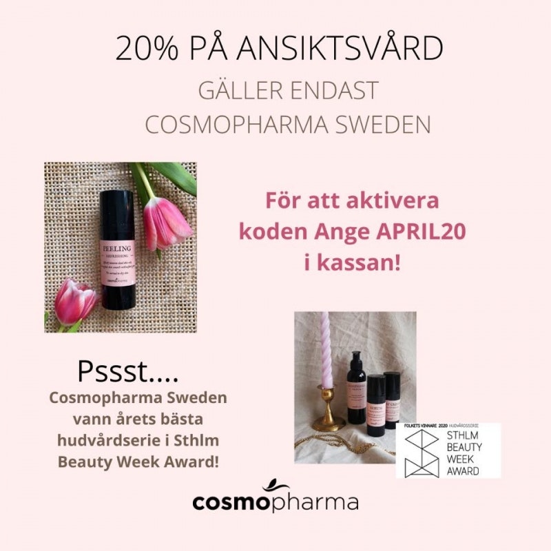 Happy Weekend - 20% på svensk ansiktsvård