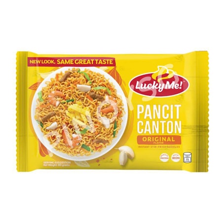 Lucky Me! | Pancit Canton Original Flavor Instant Stir-Fried Noodles 80g