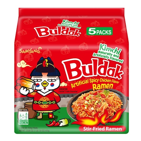 SAMYANG | Buldak (Hot Chicken Flavor Ramen) Kimchi (5 packs) 675g