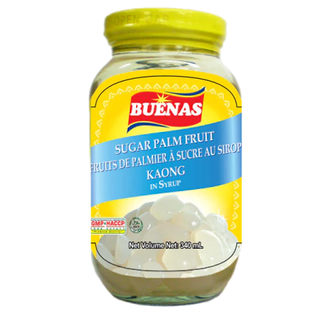 BUENAS | Sugar Palm Fruit in Syrup (Kaong) White 340g