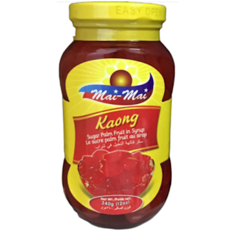 Mai-Mai Kaong, Sugar Palm Fruit in Syrup (Red) 340g