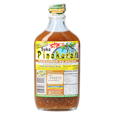 Suka Pinakurat, Spiced Natural Coconut Vinegar 250mL