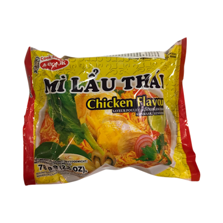 ACECOOK | Mi Lau Thai Noodles, Chicken Flavour 78g
