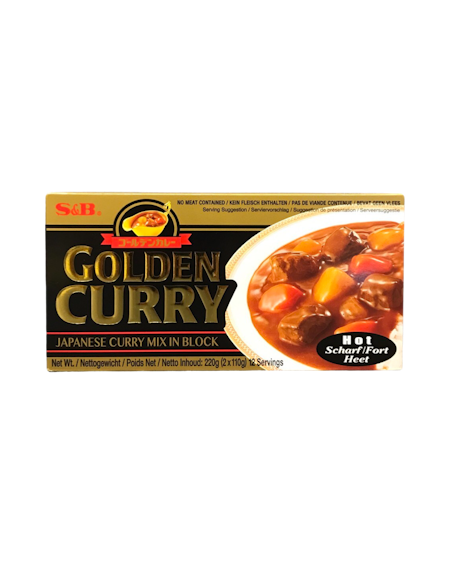 S&B | Golden Curry (Japanese Curry Mix in Block) Hot 220g
