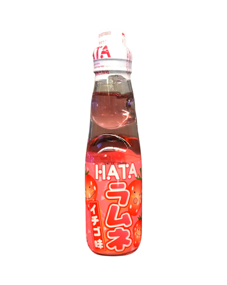 HATA KOSEN | Ramune Strawberry Soda Pop Drink 200mL