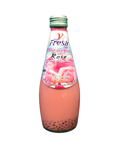 V-FRESH | Basil Seed Drink with Rose 290mL