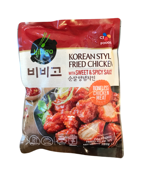 Bibigo korean style fried chicken swt n spicy sauce 350g