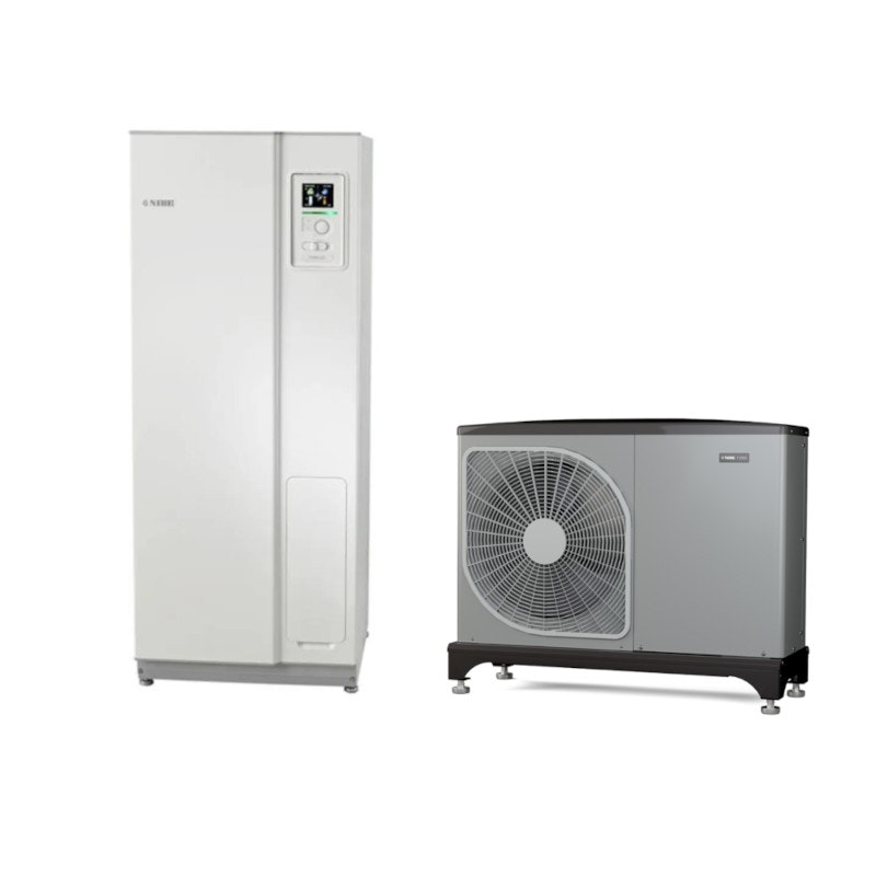 Nibe F2050-6 och VVM 225 Luft-vattenvärmepump inklusive Monterat & Klart