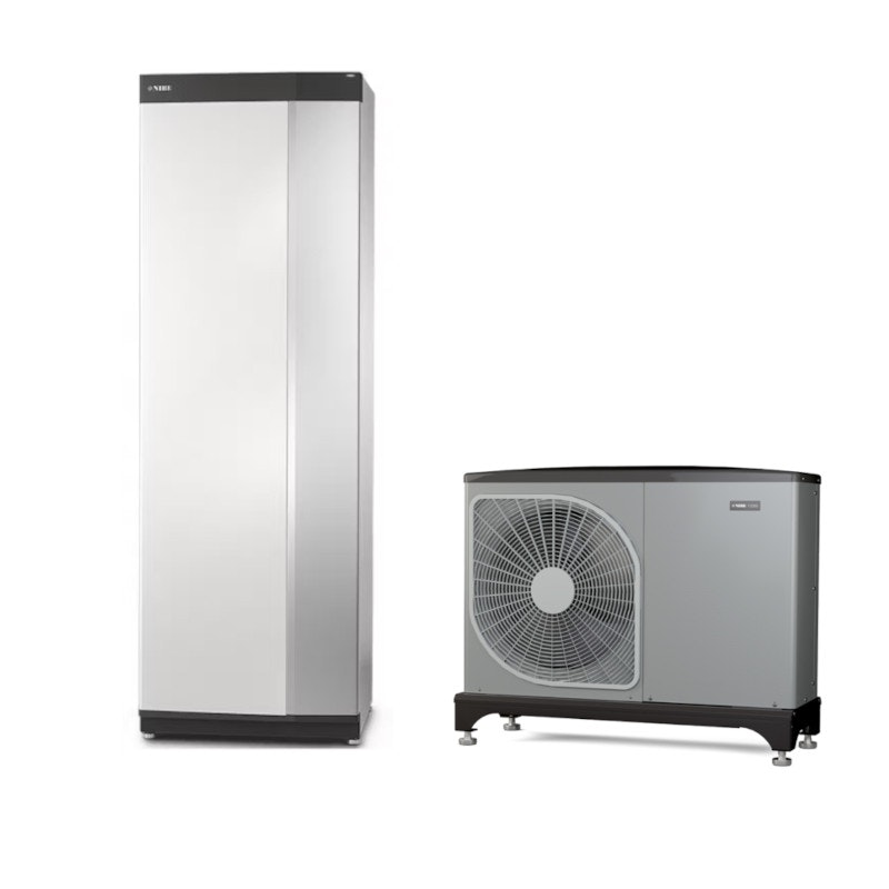 Nibe F2050-10 och VVM S320 Luft-vattenvärmepump inklusive Monterat & Klart
