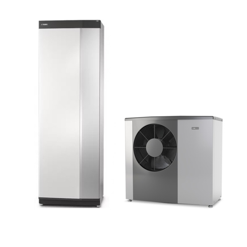 Nibe S2125-8 och VVM S320 Luft-vattenvärmepump inklusive Monterat & Klart