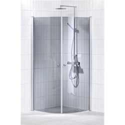 Alterna Lusso duschhörna 80x80 cm Gråton inklusive Monterat & Klart