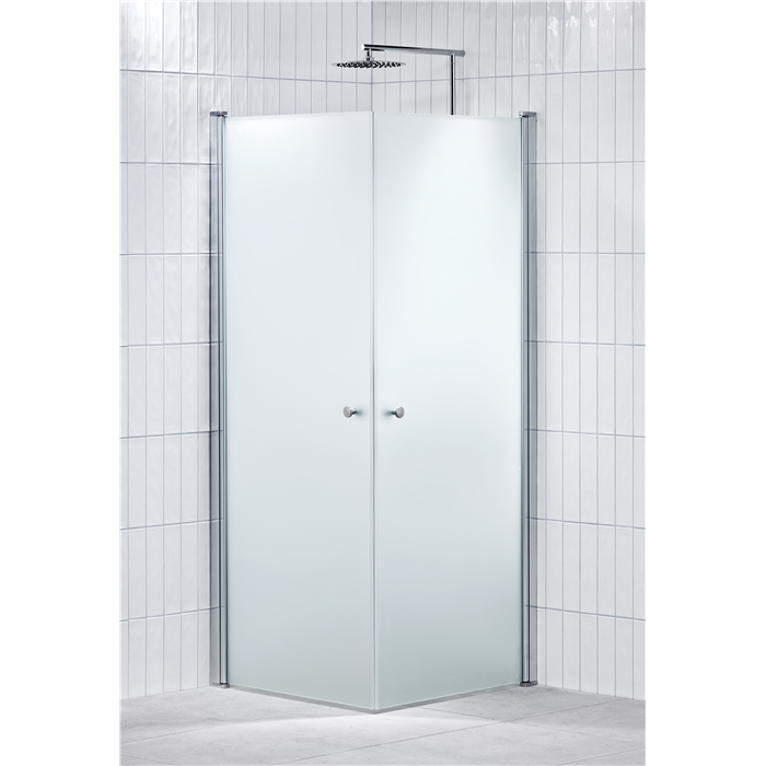 Alterna Lusso duschhörna 80x80 cm frostat inklusive Monterat & Klart