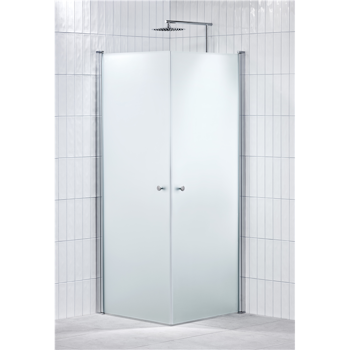Alterna Lusso duschhörna 80x80 cm frostat inklusive Monterat & Klart