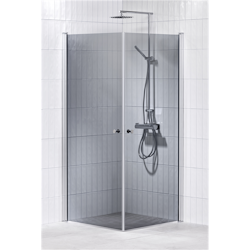Alterna Lusso duschhörna 80x80 cm Gråton inklusive Monterat & Klart