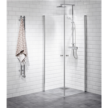 Alterna Lusso duschhörna 90x90 cm Klarglas inklusive Monterat & Klart