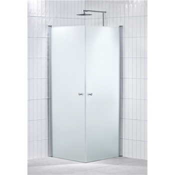 Alterna Lusso duschhörna 90x90 cm frostat inklusive Monterat & Klart