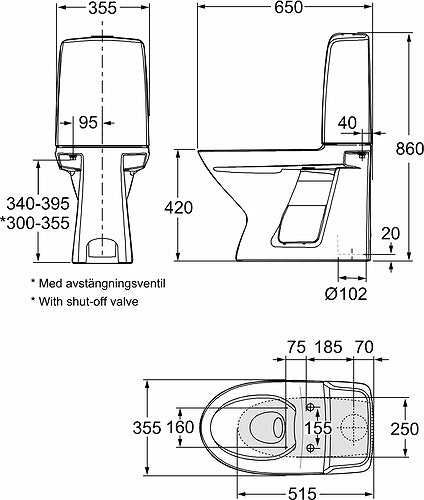IFÖ SPIRA WC-STOL 6260