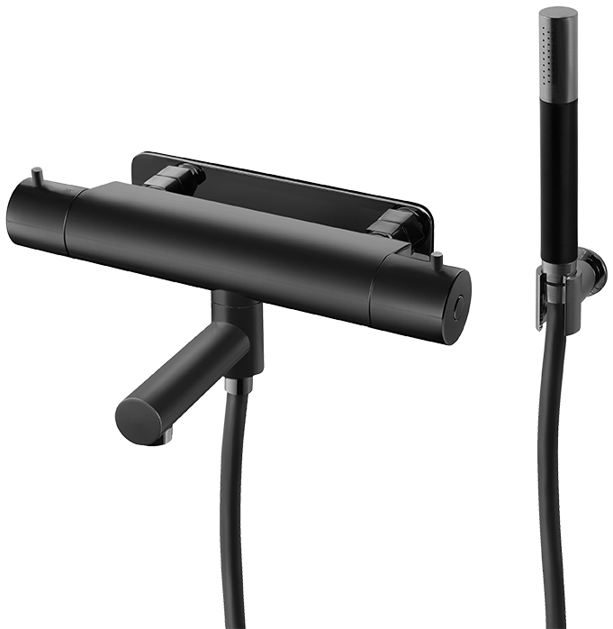 Tapwell EVM026 mattsvart badkarsblandare 160 cc inklusive Monterat & Klart