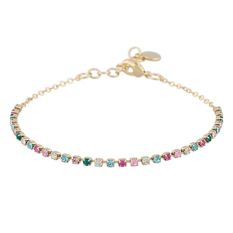 SNÖ OF SWEDEN - Lindsey armband, guld/ cerise mix - Amazing Gifts