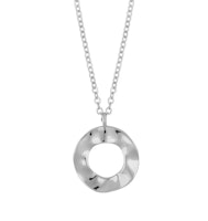 SNÖ OF SWEDEN - Phoebe Ring Pedant halsband, silver