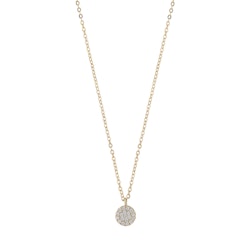 SNÖ OF SWEDEN - Hanni small coin pendant halsband, guld