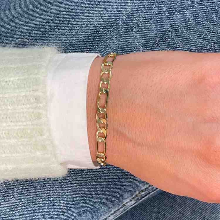 Anchor chain armband i guld från Snö of Sweden.