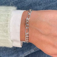 SNÖ OF SWEDEN - Anchor chain armband, silver