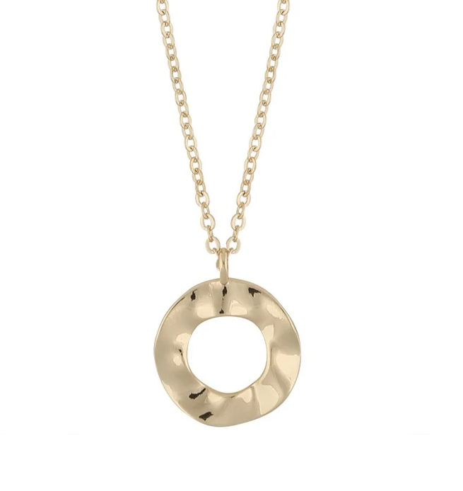 Presenttips phoebe ring pendant guld halsband från Snö of Sweden.