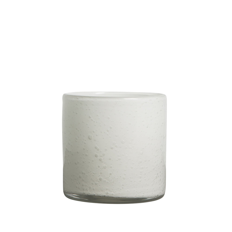 Presenttips vita ljuslyktan/ vas Calore i storlek medium från ByOn.
