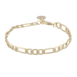 SNÖ OF SWEDEN - Anchor chain armband, guld