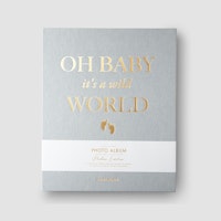 PRINTWORKS - Fotoalbum, Oh baby it´s a wild world, grå