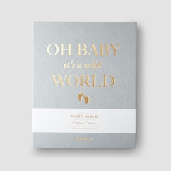 PRINTWORKS - Fotoalbum, Oh baby it´s a wild world, grå