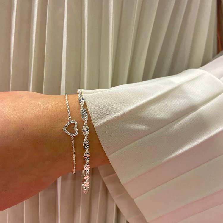 Rondlopen Ademen tafel SNÖ OF SWEDEN - Valentina chain armband, silver - Amazing Gifts