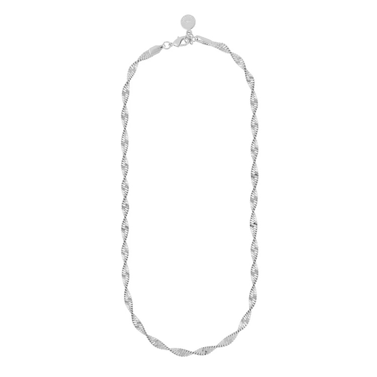 Elegant och stilrent halsband Core tess i silver från Snö of Sweden.