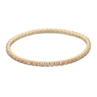 SNÖ OF SWEDEN - Meadow elastic armband, guld/ champagne