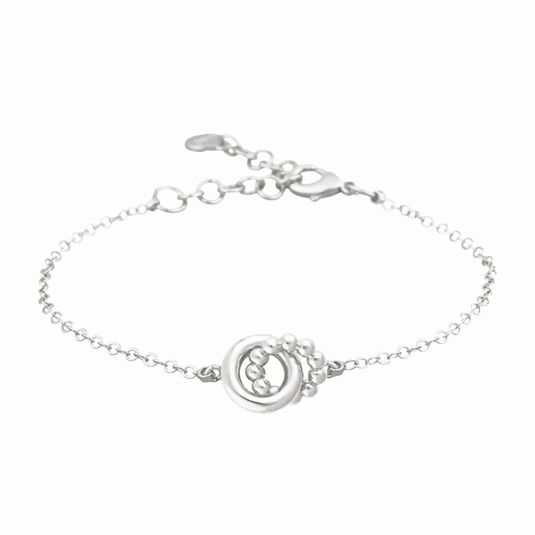 SNÖ OF SWEDEN - Kelly ring chain armband, silver - Amazing Gifts