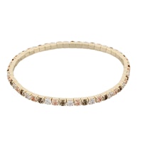 SNÖ OF SWEDEN - Meadow elastic armband, guld/ mix champagne