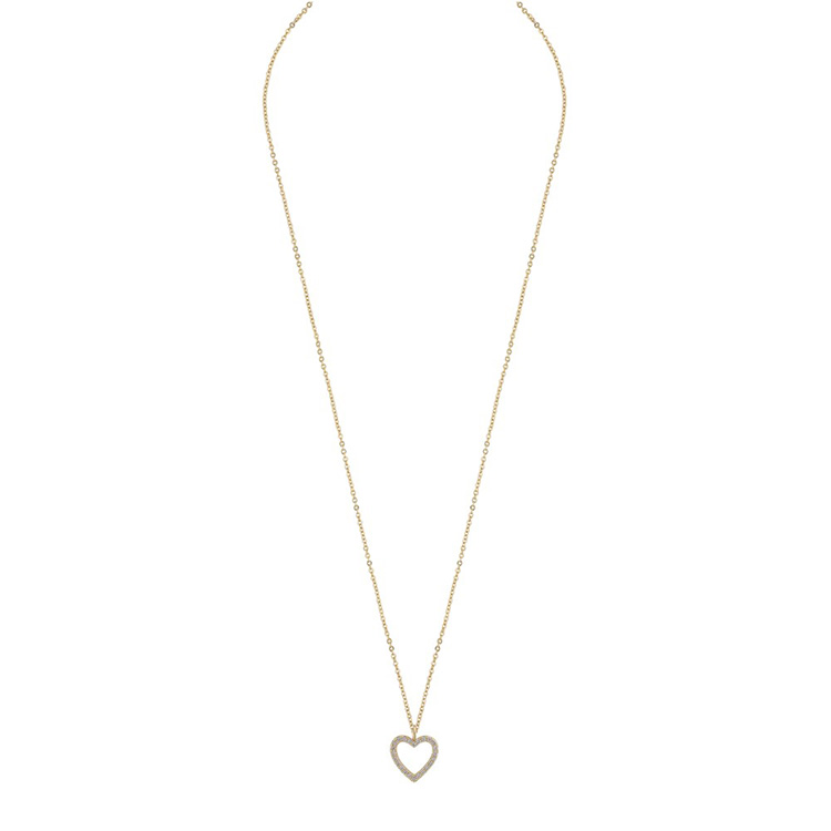 Presenttips Valentine pendant halsband i guld från Snö of Sweden.