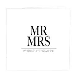 CARD STORE, gratulationskort - Mr & Mrs