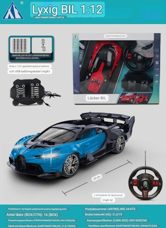 Speed Spike Bugatti Radiostyrd