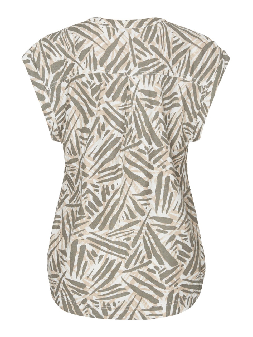 Topp lin/viskos (BLÅ/BEIGE)