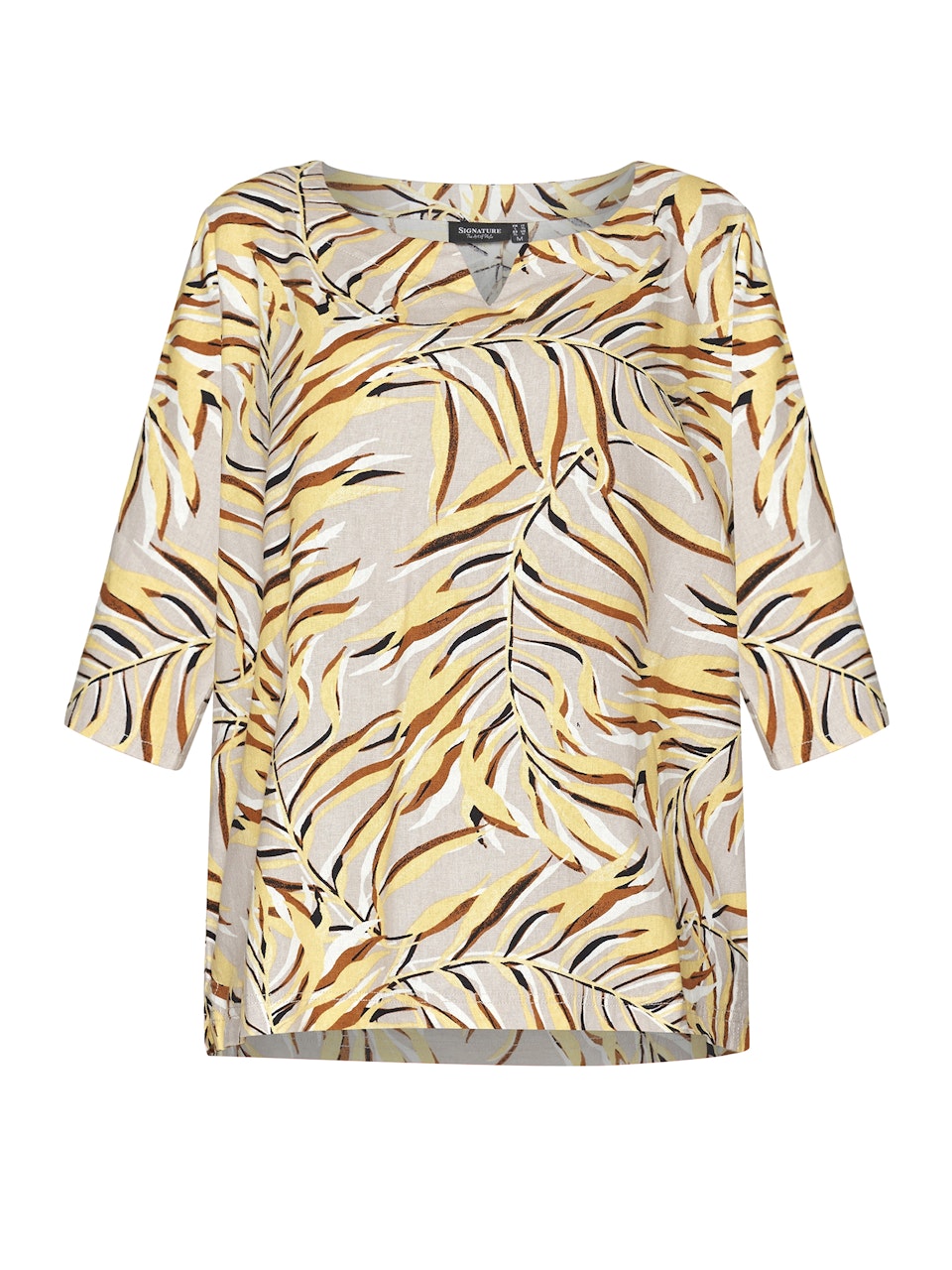 Topp lin/viskos (BLÅ/BEIGE) (4XL KVAR)