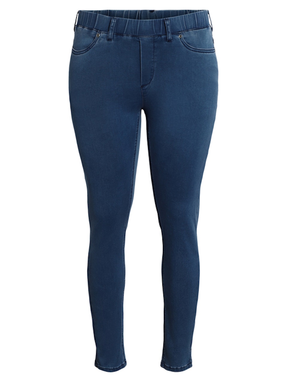 7/8 Jeans med stretch och resår i midjan