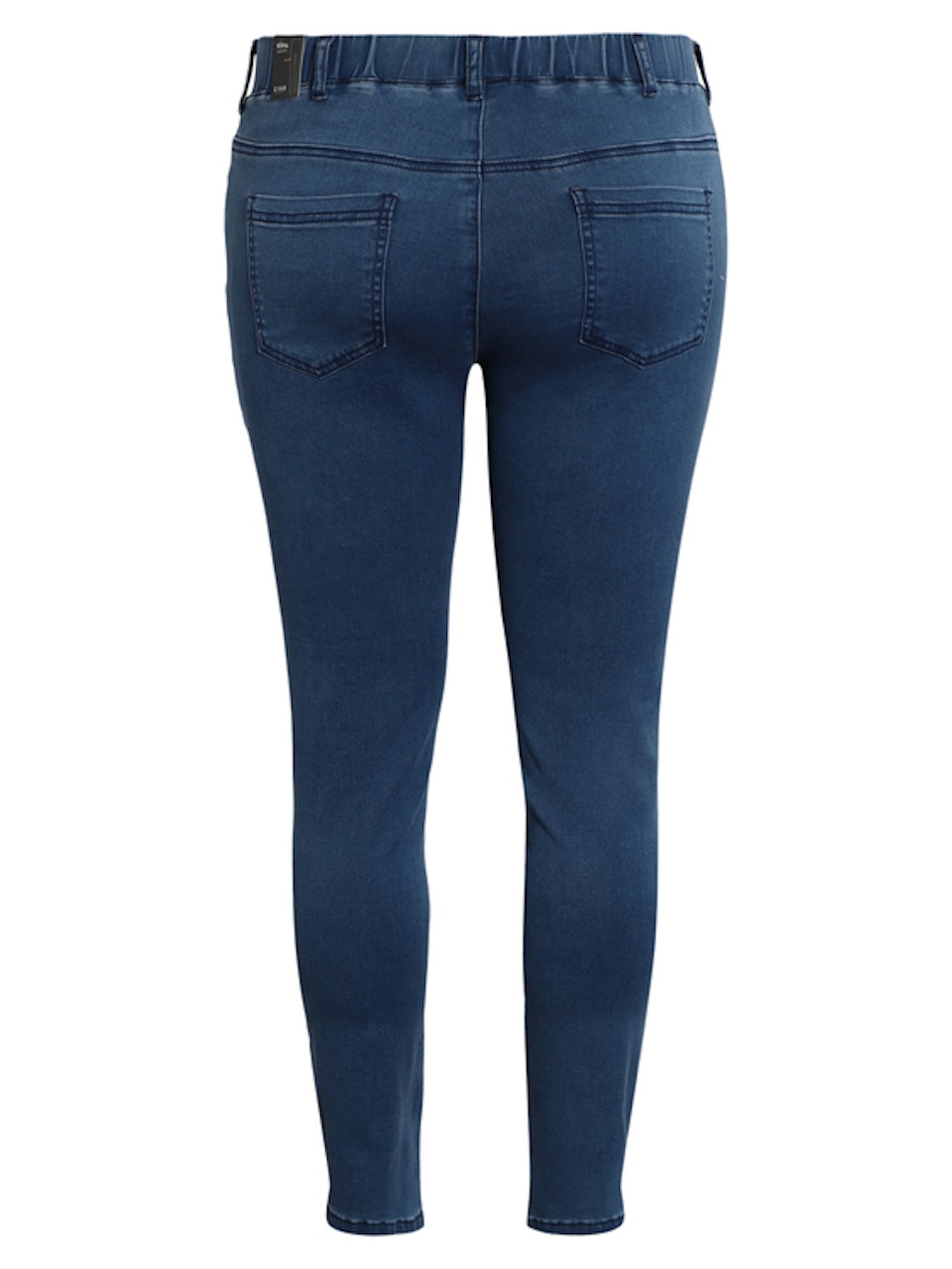 7/8 Jeans med stretch och resår i midjan