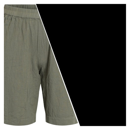 Shorts bomull/lin (SVARTA)