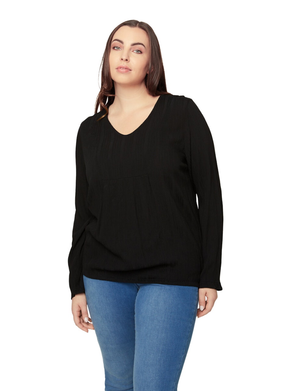 V-ringad blus/topp