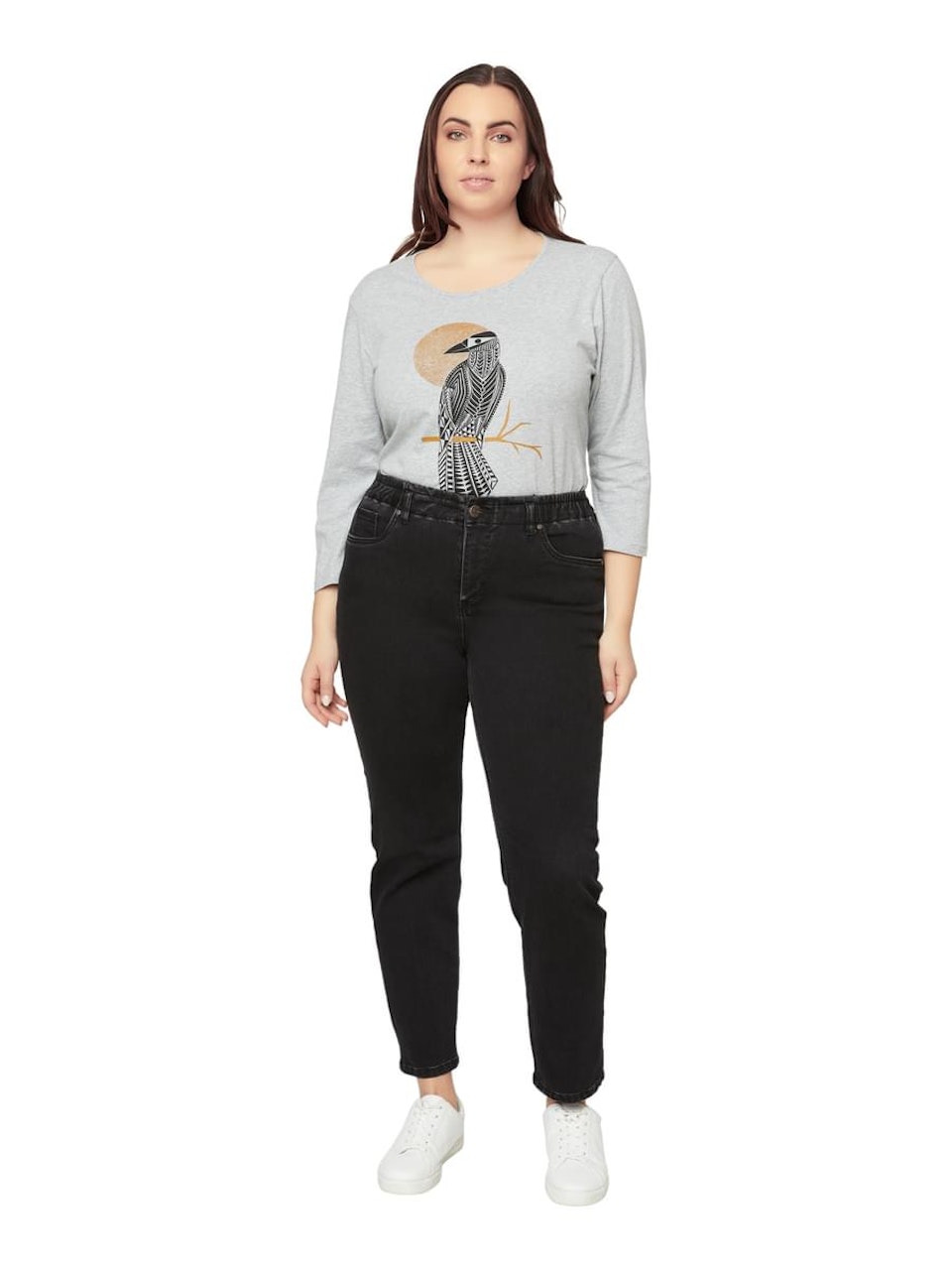 5-ficksjeans med raka 7/8 ben (46, 50 KVAR)