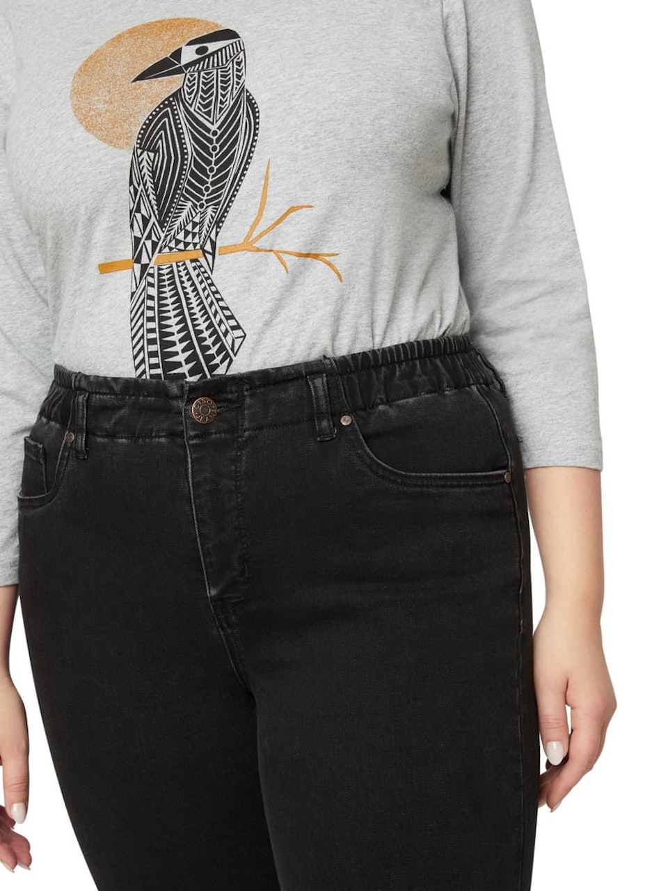5-ficksjeans med raka 7/8 ben (46, 50 KVAR)