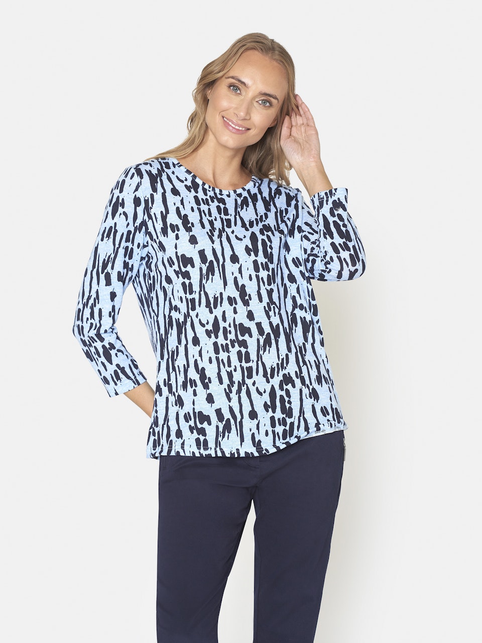 Topp med 3/4 ärm (3XL, 4XL KVAR)