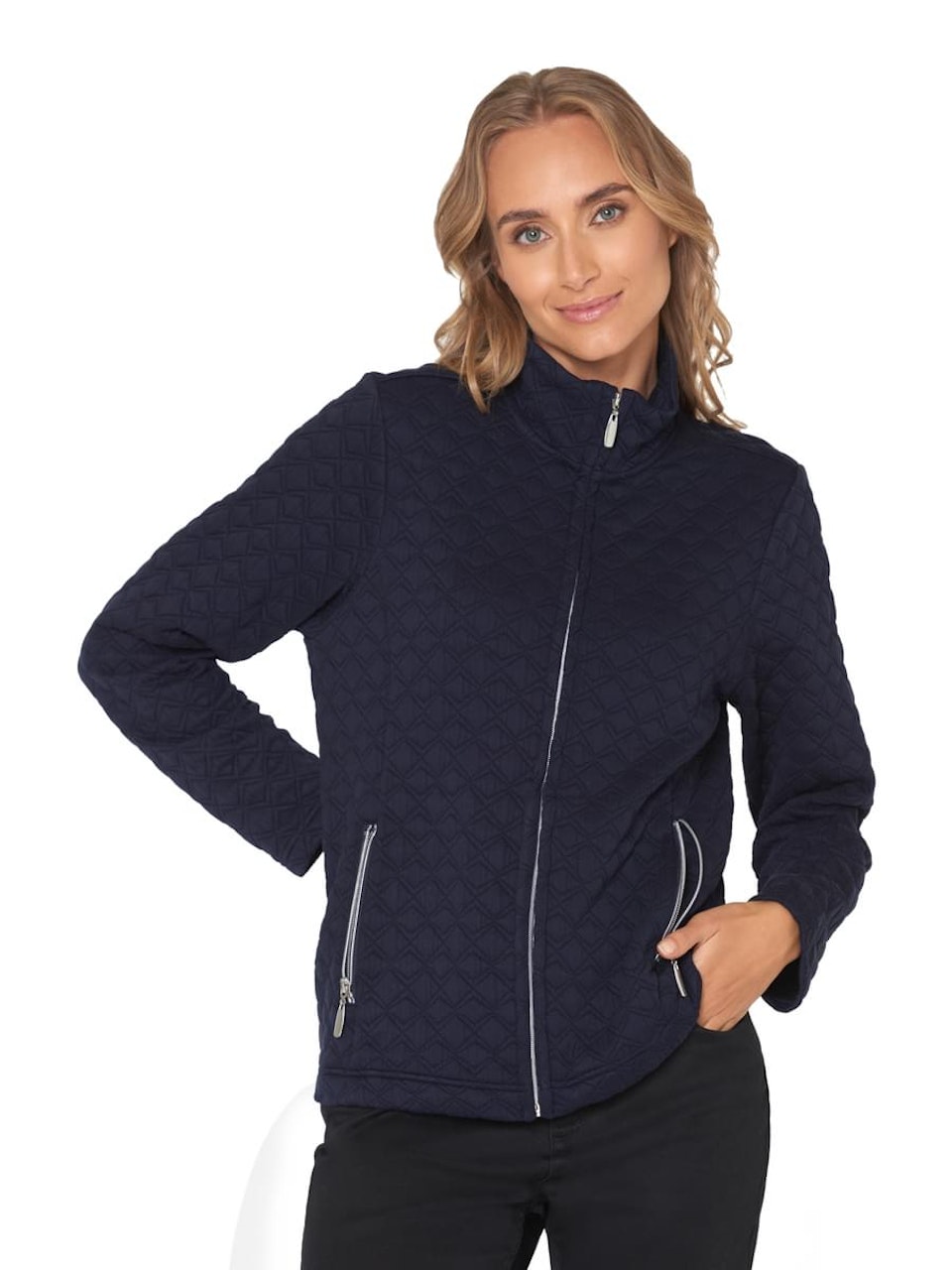 Fritidsjacka (MARINBLÅ) (XL KVAR)